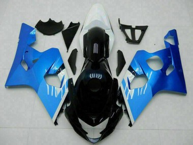 Meilleurs Carénages Moto Suzuki GSXR 600/750 2004-2005 - Blanc Bleu Noir