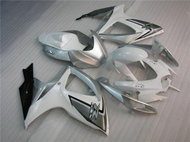 Carénages Moto Suzuki GSXR 600/750 2006-2007 - Blanc Argent
