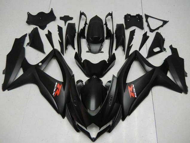 Carénages Moto Suzuki GSXR 600/750 2008-2010 - Noir Mat Rouge