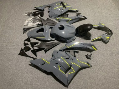 Meilleurs Carénages Moto Honda CBR600RR 2009-2012 - Gris Nardo Foncé Jaune