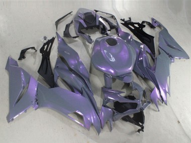 Meilleurs Carénages Moto Kawasaki ZX6R 2019-2022 - Caméléon Gris Dazz Violet Perle