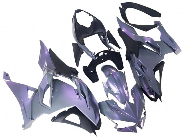 Carénages Moto Kawasaki Ninja 500 EX500R 2024-2026 - Caméléon Gris Dazz Violet Perle