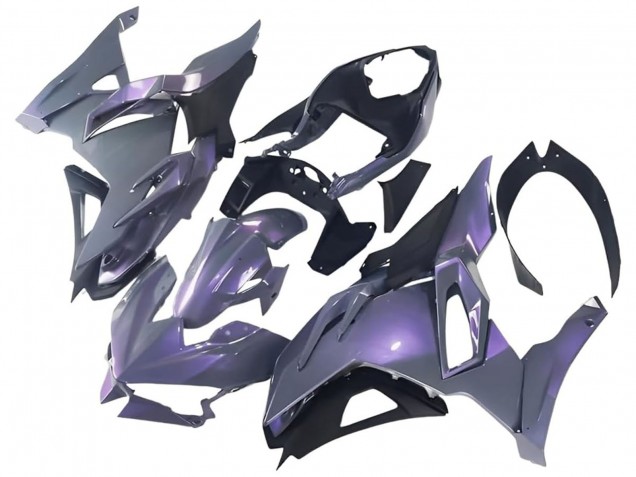 Carénages Moto Kawasaki Ninja 500 EX500R 2024-2026 - Caméléon Gris Dazz Violet Perle