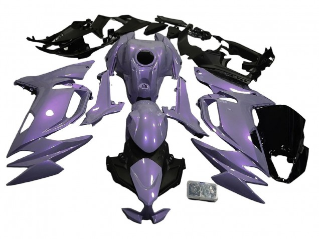 Carénages Moto Kawasaki Ninja 650 EX650 2020-2024 - Caméléon Gris Dazz Violet Perle