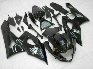 Meilleurs Carénage Moto Suzuki GSXR 1000 2005-2006 - Noir Brillant