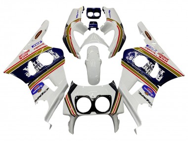 Meilleurs Carénages Moto Honda CBR400RR NC29 1990-1999 - Blanc Or Rouge Bleu Foncé Rothmans