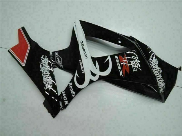 Carénages Moto Suzuki GSXR 1000 2007-2008 - Noir Brillant Rouge Blanc