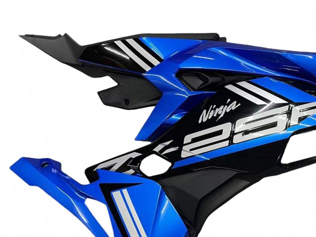 Carénages Moto Kawasaki ZX25R ZX-25R 2019-2025 - Bleu Blanc Noir Mat