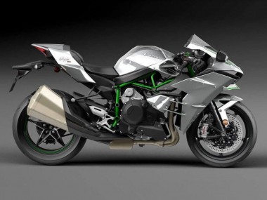 Meilleurs Carénages Moto Kawasaki Ninja H2 2015-2022 - Argent