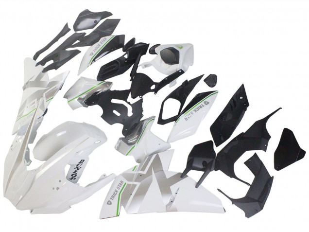 Carénages Moto Kawasaki Ninja H2 2015-2022 - Blanc Argent Vert