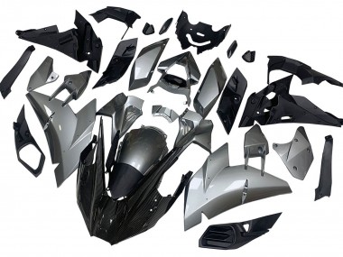 Meilleurs Carénages Moto Kawasaki Ninja H2 2015-2022 - Argent Noir Fibre de Carbone