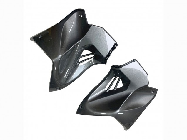 Carénages Moto Kawasaki Ninja H2 2015-2022 - Argent Noir Fibre de Carbone