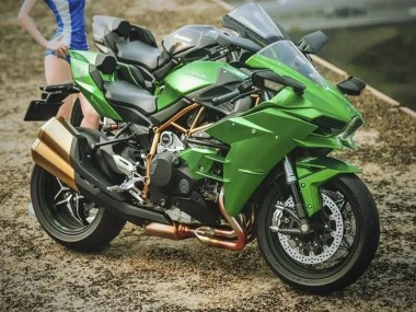 Meilleurs Carénages Moto Kawasaki Ninja H2 2015-2022 - Vert