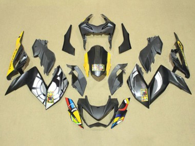 Meilleurs Carénages Moto Kawasaki Z250/Z300 2015-2016 - Gris Jaune Bleu Rouge Blanc