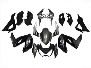 Meilleurs Carénages Moto Kawasaki Z250/Z300 2015-2016 - Noir Brillant Gris