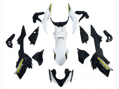 Meilleurs Carénages Moto Kawasaki Ninja Z650 2020-2023 - Blanc Noir Vert
