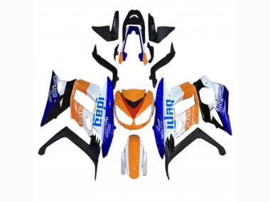 Meilleurs Carénages Moto Kawasaki Z1000SX 2010-2016 - Orange Blanc Bleu Noir