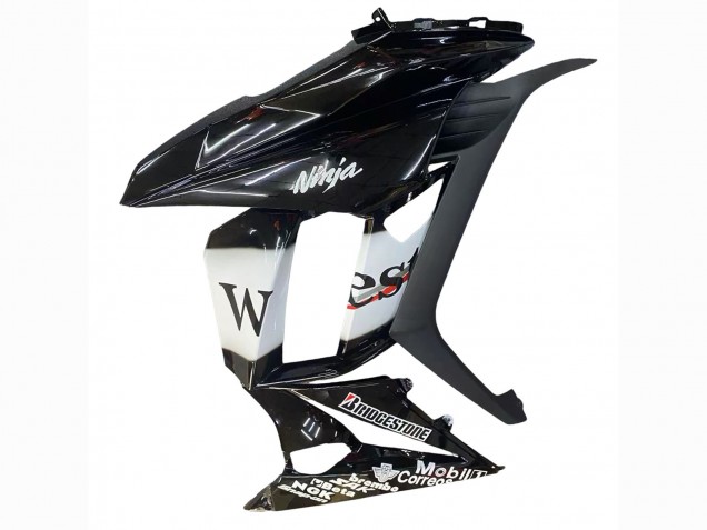 Carénages Moto Kawasaki Z1000SX 2010-2016 - Noir Brillant Or Blanc Mobil West
