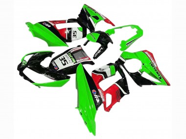 Meilleurs Carénages Moto Kawasaki Z1000SX 2010-2016 - Vert Rouge Noir Brillant Elf 35