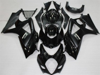 Meilleurs Carénages Moto Suzuki GSXR 1000 2007-2008 - Noir Brillant Noir Mat Blanc