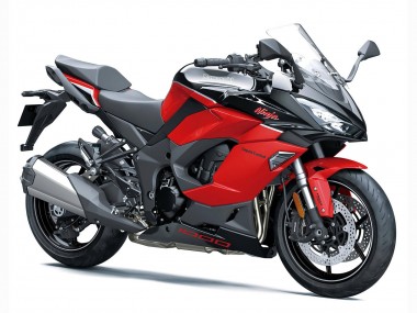 Meilleurs Carénages Moto Kawasaki Z1000SX 2020-2025 - Noir Rouge Ninja