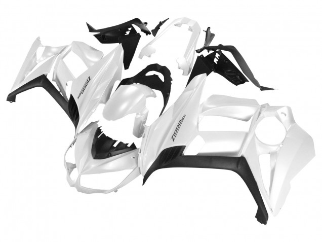 Carénages Moto Kawasaki Z1000SX 2010-2018 - Blanc Perle Noir