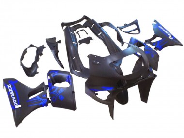 Meilleurs Carénages Moto Kawasaki ZZR400 1993-2007 - Noir Mat Bleu