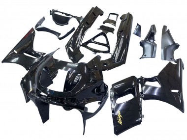 Meilleurs Carénages Moto Kawasaki ZZR400 1993-2007 - Noir Brillant Or Ninja