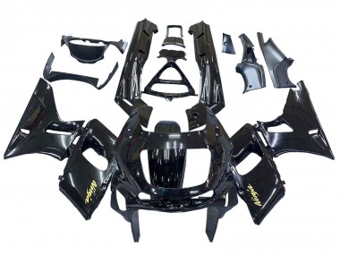 Meilleurs Carénages Moto Kawasaki ZZR400 1993-2007 - Noir Brillant Or Ninja