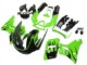 Carénages Moto Kawasaki ZZR400 1993-2007 - Vert Noir Brillant Flamme