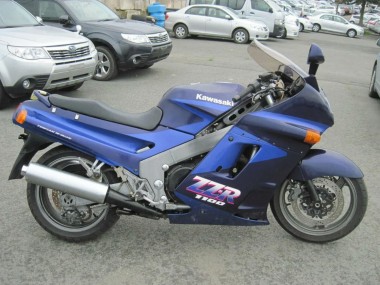 Meilleurs Carénages Moto Kawasaki ZZR1100 1990-1992 - Bleu Bleu Foncé