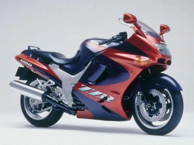 Meilleurs Carénages Moto Kawasaki ZZR1100 1993-2003 - Rouge Marron Bleu Foncé