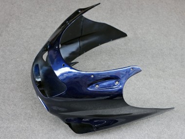 Meilleurs Carénages Moto Kawasaki ZZR1100 1993-2003 - Bleu Brillant Gris
