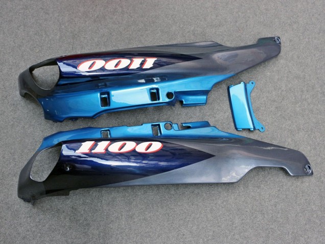 Carénages Moto Kawasaki ZZR1100 1993-2003 - Bleu Brillant Gris