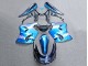 Carénages Moto Kawasaki ZZR1100 1993-2003 - Bleu Brillant Gris