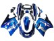 Carénages Moto Kawasaki ZZR1100 1993-2003 - Bleu Argent Noir