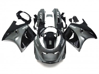 Meilleurs Carénages Moto Kawasaki ZZR1100 1993-2003 - Gris Noir Ninja