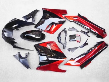 Meilleurs Carénages Moto Kawasaki ZZR1100 1993-2003 - Rouge Noir