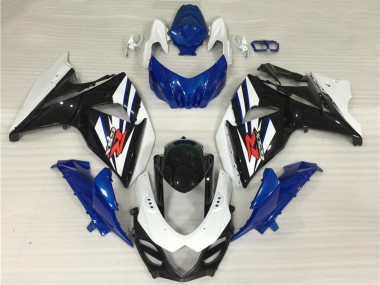 Meilleurs Kits Complet Carénage Moto Suzuki GSXR 1000 2009-2016 - Blanc Bleu Noir