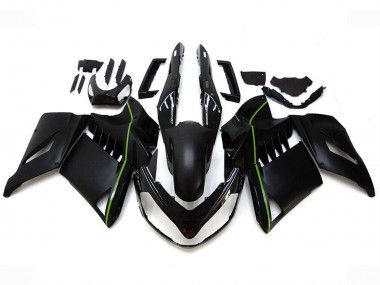 Meilleurs Carénages Moto Kawasaki GTR1400/ZG1400 2007-2009 - Noir Mat Vert Doubler