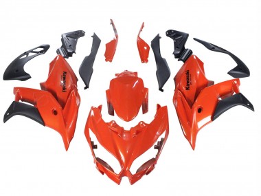 Meilleurs Carénages Moto Kawasaki Versys 650 2015-2021 - Rouge Noir Mat
