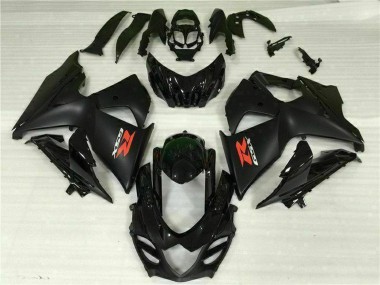 Meilleurs Carénage Moto Suzuki GSXR 1000 2009-2016 - Noir Brillant Noir Mat