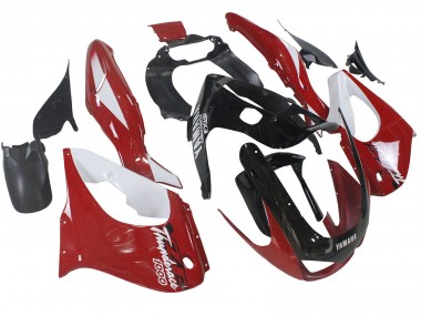 Meilleurs Kits Carénage Moto Yamaha YZF 1000R Thundecourses 1997-2007 - Rouge Noir Blanc Thundecourses