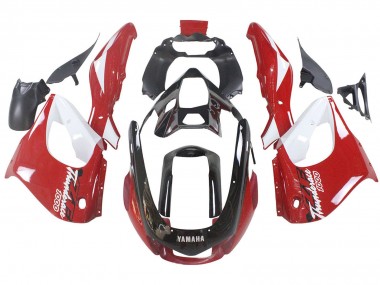 Meilleurs Kits Carénage Moto Yamaha YZF 1000R Thundecourses 1997-2007 - Rouge Noir Blanc Thundecourses