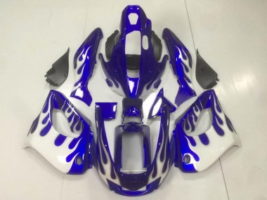 Meilleurs Carénage Moto Yamaha YZF 1000R Thundecourses 1997-2007 - Bleu Blanc
