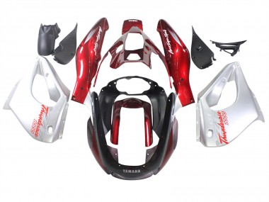 Meilleurs Carénages Moto Yamaha YZF 1000R Thundecourses 1997-2007 - Rouge Argent Thundecourses
