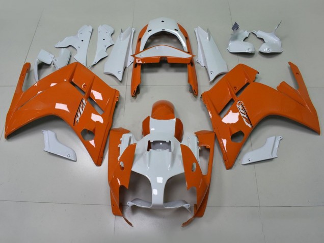 Carénages Moto Yamaha FJR1300 2001-2006 - Orange Blanc