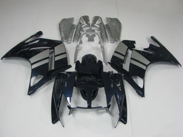 Carénages Moto Yamaha FJR1300 2001-2006 - Noir Brillant Argent