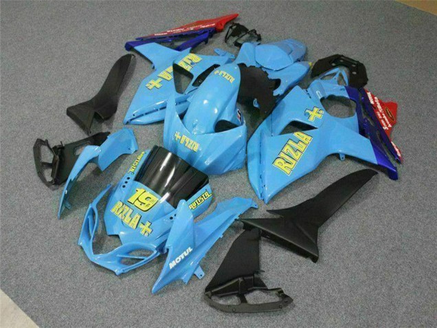 Carénages Moto Suzuki GSXR 1000 2009-2016 - Bleu Jaune Rizla 19 Rouge