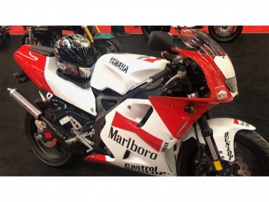 Meilleurs Carénages Moto Yamaha TZR250 3XV 1991-1994 - Blanc Rouge Marlboro Castrol Dunlop
